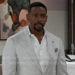 Ted’s light grey suit on Beyond the Gates