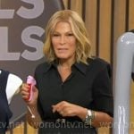 Tory’s black pleated shirtdress on Good Morning America