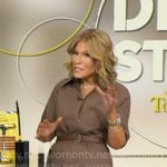 Tory’s brown denim shirtdress on Good Morning America