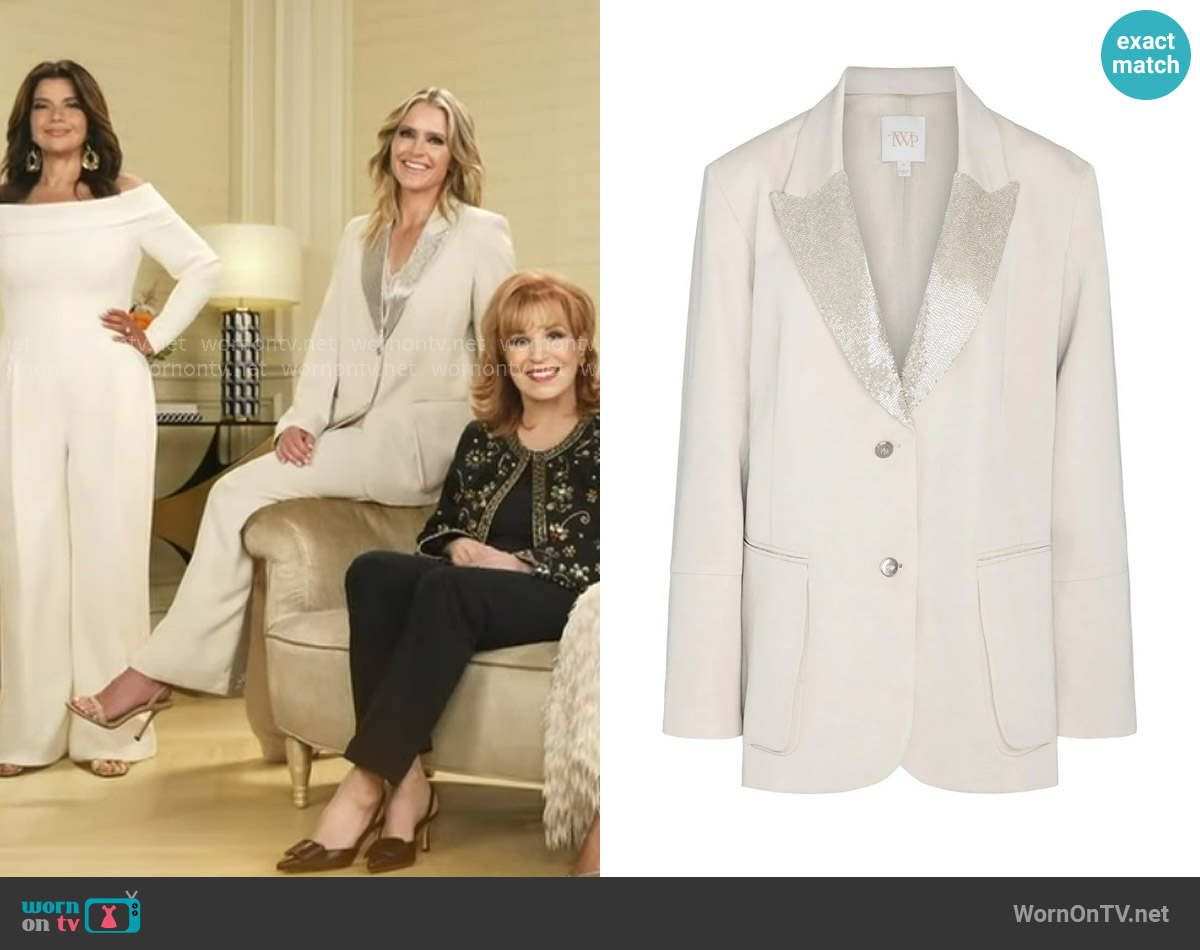 TWP Sweet Pea Blazer worn by Sara Haines on The View