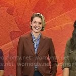 Vanessa Price’s brown balzer on Today