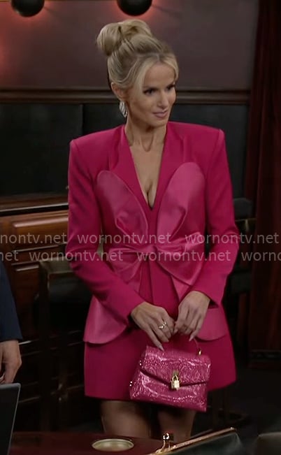 Vanessa’s pink bow dress on Beyond the Gates Vanessa’s pink bow dress on Beyond the Gates