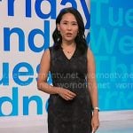 Vicky's black snake print sleeveless dress on Today Vicky's black snake print sleeveless dress on Today