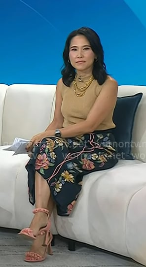 Vicky’s pink pom pom heel sandals on Today Vicky’s pink pom pom heel sandals on Today