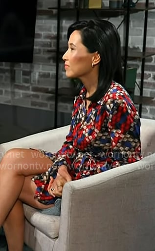 Vicky's plaid shirtdress on Today