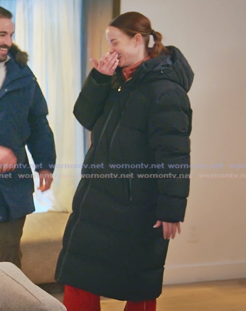 Whitney’s black padded coat on The Secret Lives of Mormon Wives Whitney’s black padded coat on The Secret Lives of Mormon Wives