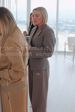 Whitney’s grey blazer on The Real Housewives of Salt Lake City Whitney’s grey blazer on The Real Housewives of Salt Lake City