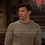 Xander’s grey herringbone sweater on Days of our Lives