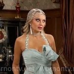 Abby’s mint green dress at Sally and Billy’s wedding on The Young and the Restless