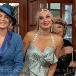Abby’s mint green dress at Sally and Billy’s wedding on The Young and the Restless