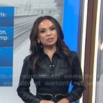 Adelle's black leather mini shirtdress on Today Adelle's black leather mini shirtdress on Today