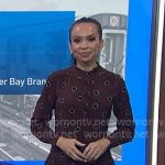 Adelle’s brown dot print dress on Today Adelle’s brown dot print dress on Today