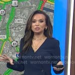 Adelle's navy wrap blazer dress on Today