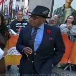 Al Roker’s navy stripe sneakers on Today Al Roker’s navy stripe sneakers on Today