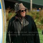 Al’s dark green coat with corduroy collar on Today