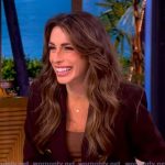 Alyssa’s brown double breasted blazer on The View