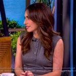 Alyssa’s gray mini dress on The View Alyssa’s gray mini dress on The View
