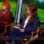Alyssa’s navy double breasted blazer on The View
