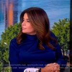 Ana’s blue drape blouse on The View