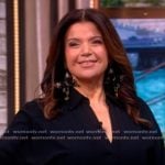Ana's emellished butterfly earrings on The View Ana's emellished butterfly earrings on The View