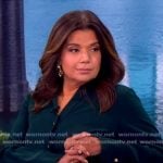 Ana's teal belted shirtdress on The View Ana's teal belted shirtdress on The View