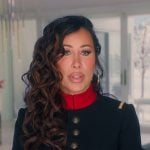Angie's black military confessional jacket on The Real Housewives of Salt Lake City Angie's black military confessional jacket on The Real Housewives of Salt Lake City