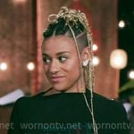 Ariana DeBose's black draped mini dress on The Voice Ariana DeBose's black draped mini dress on The Voice