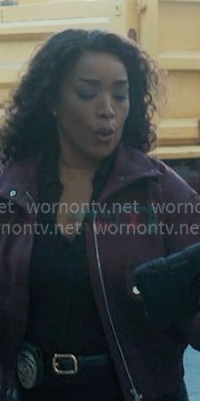 Athena’s red zip jacket on 9-1-1