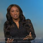 Brittany's black floral lace dress on Good Morning America Brittany's black floral lace dress on Good Morning America