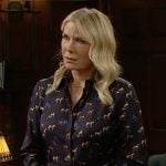 Brooke's horse print dress on The Bold and the Beautiful