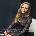 Cara’s black lace dress on The Kardashians Cara’s black lace dress on The Kardashians