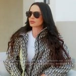 Carmella’s Dior logo jacket on The Real Housewives of Orange County Carmella’s Dior logo jacket on The Real Housewives of Orange County