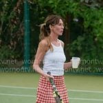 Carole’s red gingham mini skirt on The Real Housewives of New York City Carole’s red gingham mini skirt on The Real Housewives of New York City