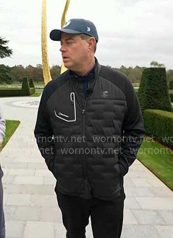 Carson Daly’s black padded jacket on Today Carson Daly’s black padded jacket on Today