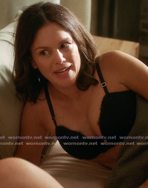Charlie's black lace bra on Scrubs
