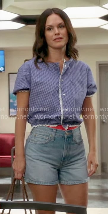 Charlie's blue top on Scrubs