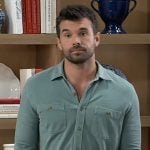 Chase’s green button down shirt on General Hospital Chase’s green button down shirt on General Hospital