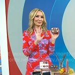 Chassie's red floral dress on Today