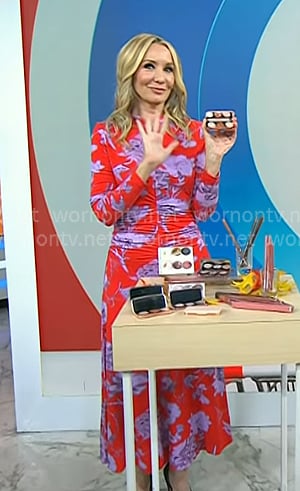 Chassie's red floral dress on Today
