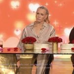 Chelsea Handler's printed top and pant set on The Drew Barrymore Show Chelsea Handler's printed top and pant set on The Drew Barrymore Show