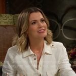 Chelsea’s white shirtdress on The Young and the Restless