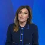 Chloe's navy contrast trim jacket on Today