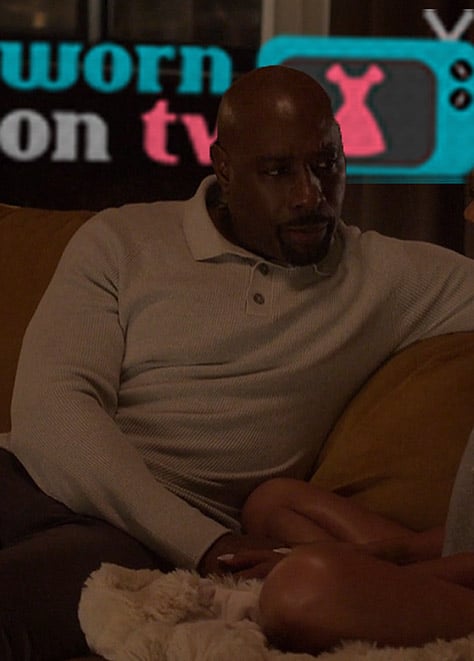 Corey Cash's gray polo sweater on Reasonable Doubt