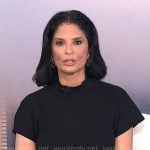 Darlene’s black ribbed short sleeve dress on Today Darlene’s black ribbed short sleeve dress on Today