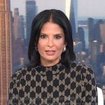 Darlene’s black textured mock neck dress on Today