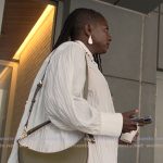 Desiree’s white crinkle blouse on Reasonable Doubt Desiree’s white crinkle blouse on Reasonable Doubt