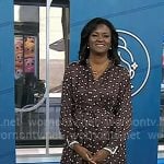 Dr. Angela Lamb’s brown polka dot dress on Today Dr. Angela Lamb’s brown polka dot dress on Today