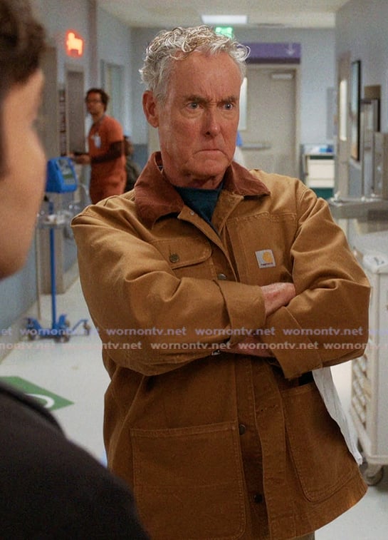 Dr Perry’s beige cargo jacket on Scrubs Dr Perry’s beige cargo jacket on Scrubs