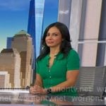Dr. Tara Narula’s green button front dress on Good Morning America