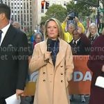 Dylan's beige shawl collar coat on Today Dylan's beige shawl collar coat on Today